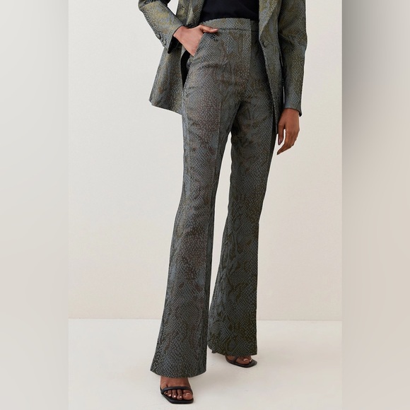Jacquard Statement Kick Flare Pants - Picture 1 of 6
